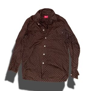 Supreme Brown Polka Dot Button Down